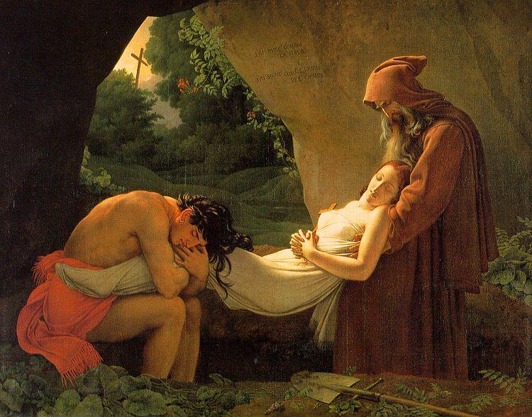 Anne-Louis Girodet-Trioson The Burial of Atala France oil painting art